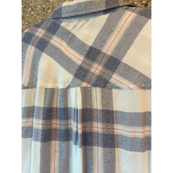 Rails Plaid pink and blue button up top Sz M - Picture 8 of 8